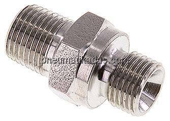 Doppelnippel G 1/8"-NPT 1/8", 1.4571