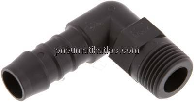 Winkel-Gewindetülle R 3/8"-12mm, PA 6