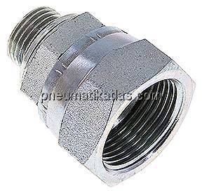 Einstellb. Einschraubverschr. UN 1-5/16"-12(IG)-G 1/2"(AG)