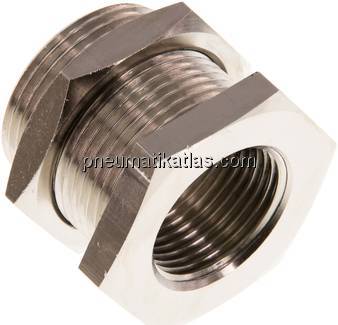 Schottverschraubung G 3/4"-M 34x2, Messing vernickelt