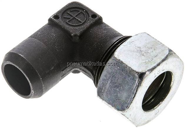 Winkel-Anschweißverschraubung 18 L (M26x1,5), Stahl phosphatiert