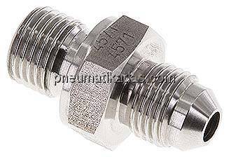 Doppelnippel G 1/4"-UNF 1/2"-20(JIC), 1.4571