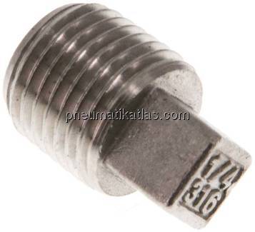 Verschlussstopfen Außenvkt. R 1/4", 1.4408