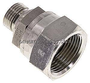 Einstellb. Einschraubverschr. UN 1-5/16"-12(IG)-G 1/2"(AG)