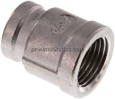 Rundmuffe Rp 1/2"-Rp 3/8", 1.4408
