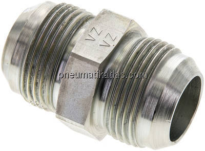 Doppelnippel UN 1-5/16"-12(JIC)-UN 1-5/16"-12(JIC), Stahl verzinkt
