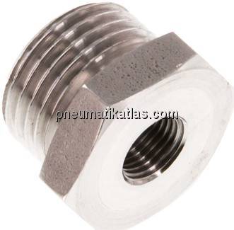 Reduziernippel G 1/2"(AG)-G 1/8"(IG), 1.4571
