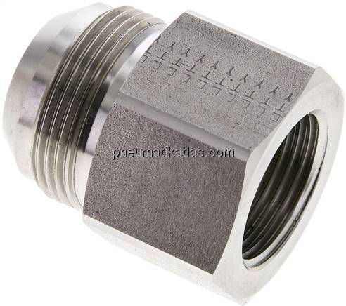 Reduziernippel UN 1-5/8"-12(JIC-AG)-G 1"(IG), 1.4571