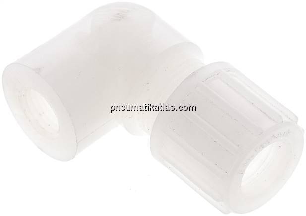 Winkel-Aufschraubverschraubung G 1/4"-14x12mm, PVDF