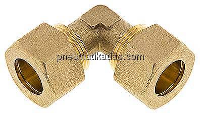 Winkel-Klemmringverschraubung 16 (M22x1,5)mm, Messing