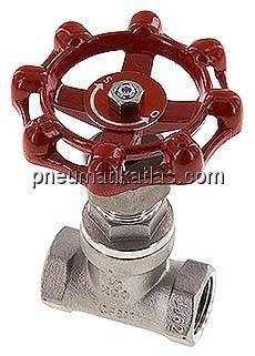 Muffen-Absperrventil, Edelstahl, G 1/2", PN 14, Eco-Line