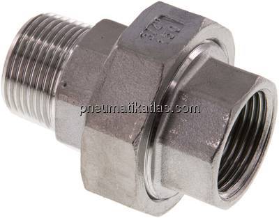 Verschraubung flach dichtend Rp/R 3/4" (IG/AG)