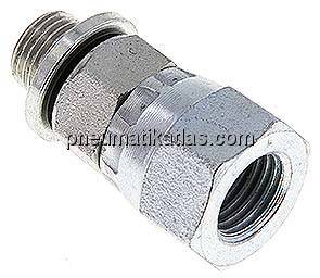 Einstellb. Einschraubverschr. UNF 7/16"-20(IG)-G 1/8"(AG)