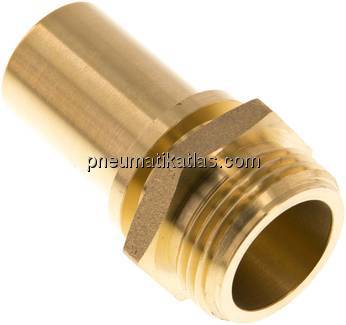 Gewindetülle, EN14420-5 G 1"-25 (1")mm, Messing