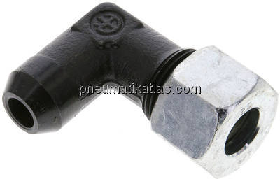 Winkel-Anschweißverschraubung 12 S (M20x1,5), Stahl phosphatiert
