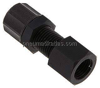 Aufschraub-Schott-Verschraubung G 1/8"-6x4mm,Aluminium
