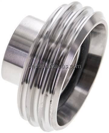 Gewindestutzen (Milchgewinde) Rd 44 x 1/6"-23,0mm, 1.4404