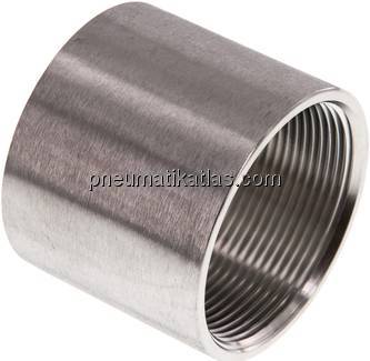 Rundmuffe Rp 2"-Rp 2", 1.4408