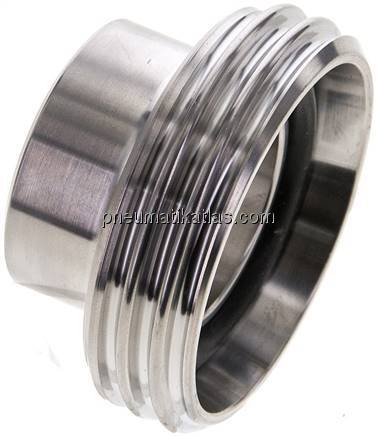 Gewindestutzen (Milchgewinde) Rd 52 x 1/6"-33,7mm, 1.4301