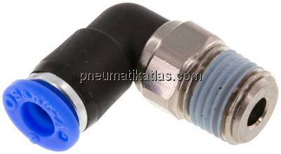 Winkel-Drehverschraubung R 1/4"-6mm, IQS-Standard
