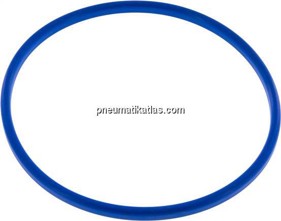 Dichtung (Milchgewinde) DN 150, NBR (blau), 155x167x7,0mm