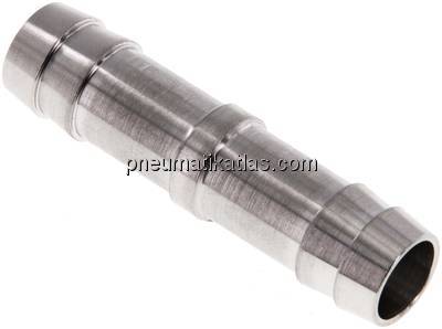 Schlauchverbindungsrohr 13 (1/2")mm-13 (1/2")mm, 1.4571