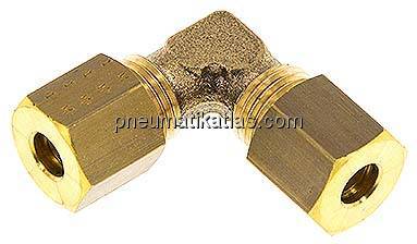 Winkel-Klemmringverschraubung 5 (M10x1)mm, Messing
