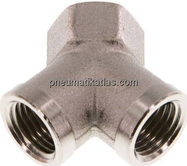 Y-Stück G 1/4" (IG), Messing vernickelt