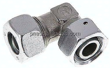 Einstellb. Winkel-Schneidringverschr. 18 L (M26x1,5), Stahl verzinkt