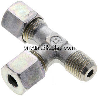 LE-Schneidringverschraubung M 14x1,5 (konisch)-8 S (M16x1,5), Stahl verzinkt