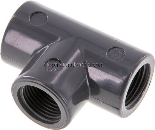 T-Stück Rp 3/8" (IG), PVC-U