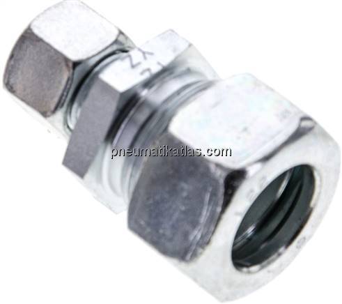 Reduzierverschraubung 22 L (M30x2)-12 L (M18x1,5), Stahl verzinkt