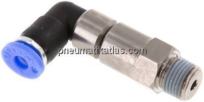 Winkel-Schnelldrehverschraubung R 1/8"-4mm, IQS-Standard