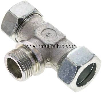 T-Schneidringverschraubung G 1"-28 L (M36x2), Stahl verzinkt