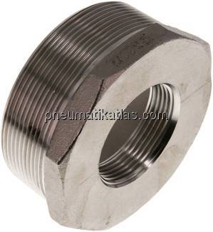 Reduziernippel R 3"(AG)-Rp 1-1/2"(IG), 1.4408