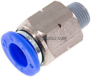Gerader Steckanschluss NPT 1/8"-3/8" (9,52 mm), IQS-Inch