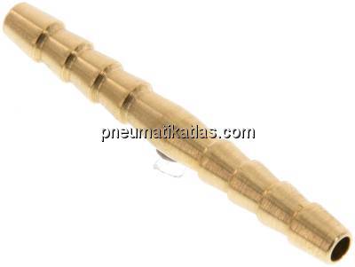 Schlauchverbindungsrohr 5mm, Messing, Eco-Line