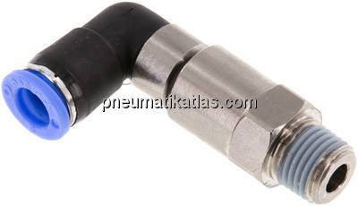 Winkel-Schnelldrehverschraubung R 1/4"-8mm, IQS-Standard
