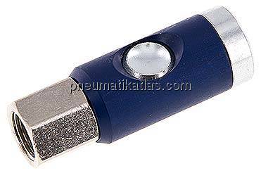 Sicherheits-Druckknopfkupplung (NW7,2), G 3/8" IG, Stahl verzinkt