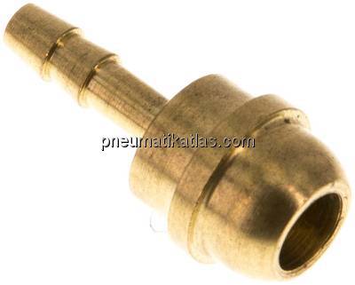 Tülle Messing, G 3/8"-4mm, ohne Mutter