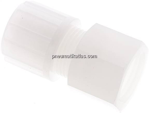 Aufschraub-Verschraubung G 1/2"-14x12mm, PVDF