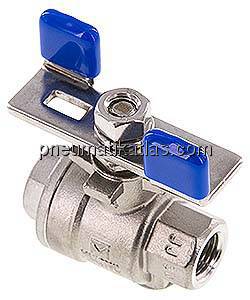 Edelstahl-Kugelhahn, Eco-Line leicht, G 1/4", 0 bis 63bar