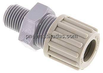 Gerade Verschraubung G 1/4"-12x10mm, PA