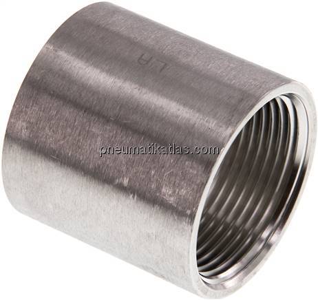 Rundmuffe NPT 1-1/4"-NPT 1-1/4", 1.4408