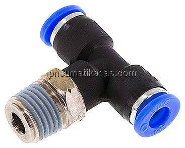 T-Steckanschluss NPT 1/4"-1/4" (6,35 mm), IQS-Inch