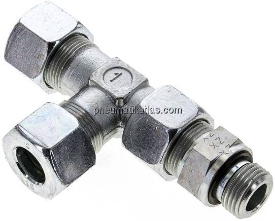 Einstellb. L-Schneidringverschraubung G 1/2"-16 S (M24x1,5), Stahl verzinkt