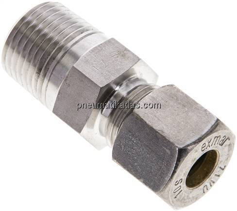Gerade Schneidringverschr. NPT 1/2"-10 S (M18x1,5), Klemmring 1.4571 (NC)