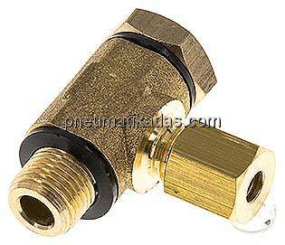 Winkel-Klemmringverschraubung G 1/8"-4 (M8x1)mm, Messing