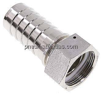 Schlauchtülle, DIN EN 14423 G 1-1/2"-38x54mm, 1.4301