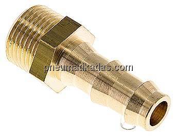 Steckanschluss G 3/8" AG, Messing, 9,5mm GSP-Schlauch